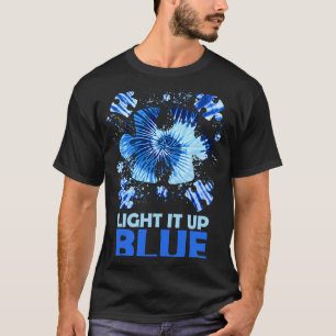 Camiseta Ilumine de Azul Autismo  Eu Uso Azul Para Conscien