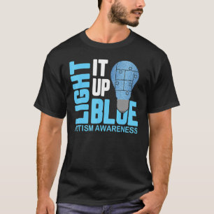 Camiseta Ilumine de Azul Conscientização do Autismo Peça d