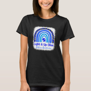 Camiseta Ilumine de Azul Conscientização do Autismo Quebra-