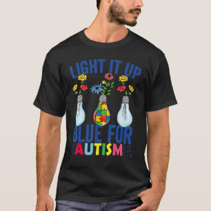 Camiseta Ilumine de Azul Mês de Conscientização do Autismo