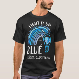 Camiseta Ilumine de Azul Mês de Conscientização do Autismo
