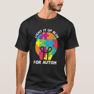 Camiseta Ilumine de Azul pela Consciência do Autismo Peça d