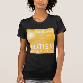 Camiseta Ilumine-o acima do ouro para a aceitação do