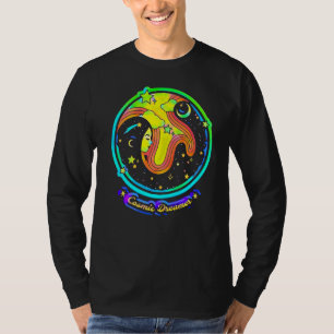 Camiseta Iluminismo Espiritual Tarot Card Cosmic Dreamer