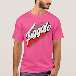 Camiseta Ilusão Carmesim Preto Design Grafite Vermelho