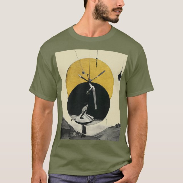 Camiseta Ilusão de eterno | Surreal Collage Art Tee (Frente)
