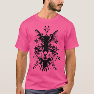 Camiseta Ilusão de Gato Fofo Ideia Divertida para Amante de