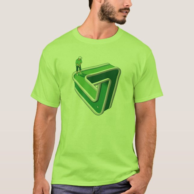 Camiseta Ilusão do jogador de golfe (Frente)