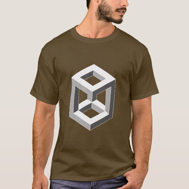 Camiseta Ilusão óptica - caixa (Frente)