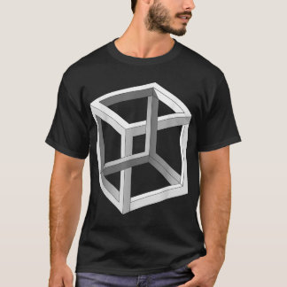 Camiseta Ilusão Óptica Cubo Impossível (Cubo Irracional)