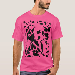 Camiseta Ilusão Óptica de Cachorro Dálmata (Manchado)