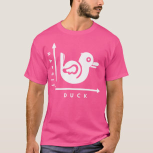 Camiseta Ilusão Óptica Divertida de Animal Pato ou Coelho