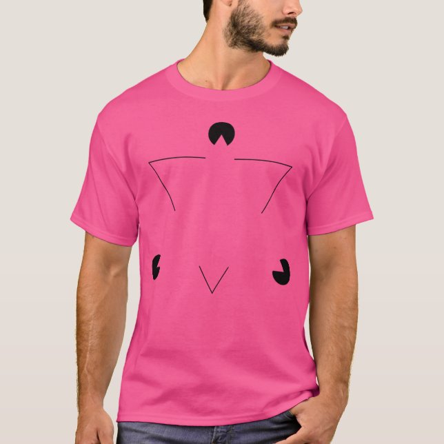 Camiseta Ilusão Óptica do Triângulo de Kanizsa (Frente)