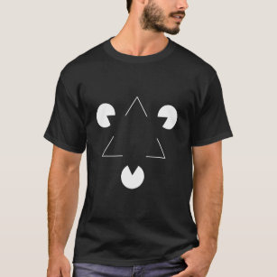 Camiseta Ilusão óptica do triângulo Kanizsa