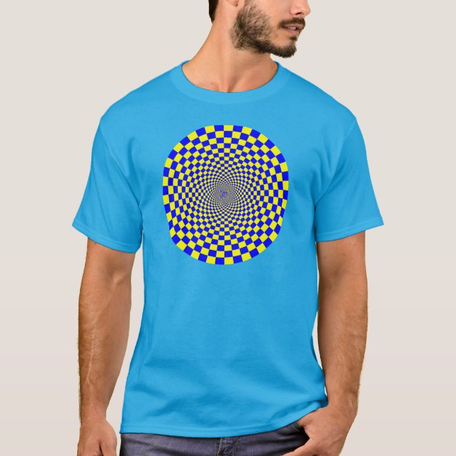 Camiseta Ilusão óptica hipnótica (Frente)