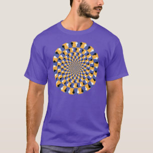 Camiseta Ilusão óptica louca - círculo infinito