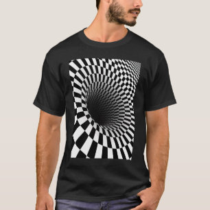 Camiseta Ilusões Ópticas Buracos Ilusões Ciência