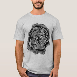 Camiseta Ilusões Ópticas Curvas de Mente Hidromagnéticas Ge