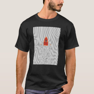 Camiseta Ilusões ópticas em barco-a-rio em um barco
