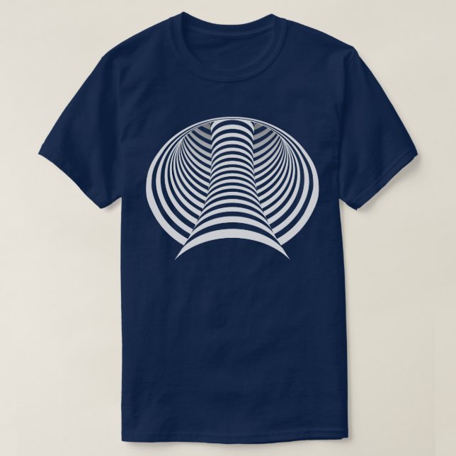 Camiseta Ilusões Ópticas Trick de Mente Gráfico 3D (Frente do Design)