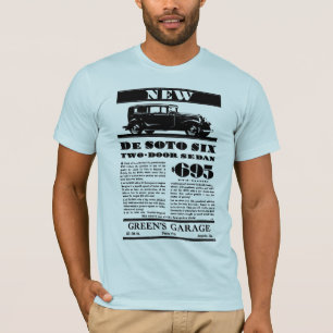 Camiseta Ilustração 1931 do automóvel de DeSoto