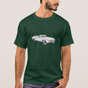 Camiseta Ilustração 1971 suprema do carro do cutelo de