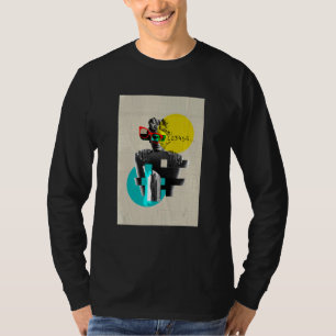 Camiseta Ilustração Abstrata do Apolo do Belvedere Grap