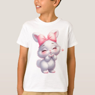 Camiseta Ilustração Adorável de Coelhozinho Bebê