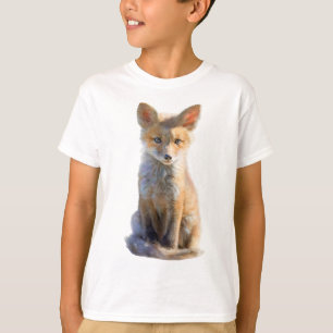 Camiseta Ilustração Adorável e Realista de um Pequeno Rapos