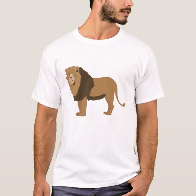 Camiseta Ilustração Animal Lion Selgle (Frente)