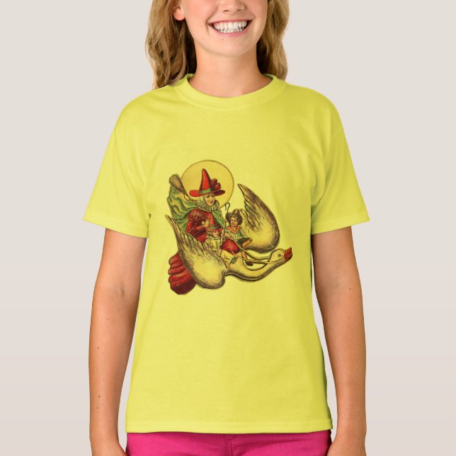 Camiseta Ilustração Anterior de Filho de Ganso-Mãe (Frente)