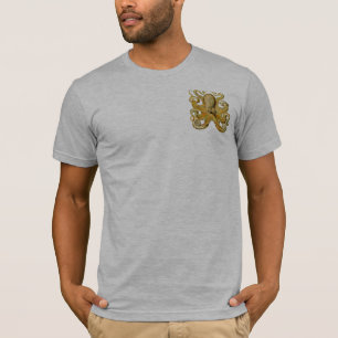 Camiseta Ilustração antiga de polvo monstro marinho