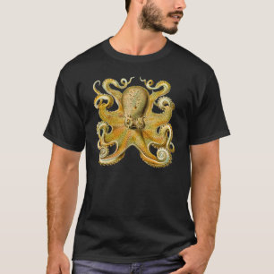 Camiseta Ilustração antiga de polvo monstro marinho