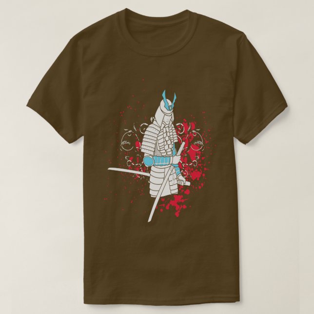 Camiseta Ilustração Asiática Samurai (Frente do Design)
