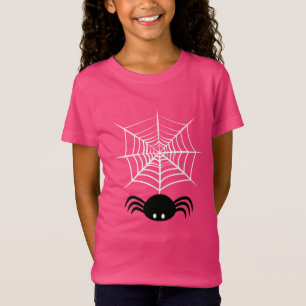 Camiseta Ilustração Assustadora de Aranha de Halloween