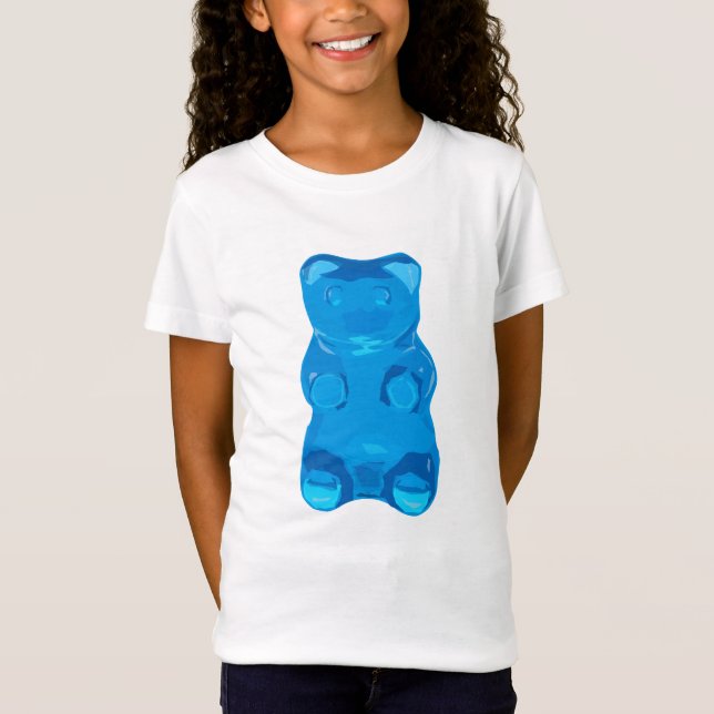 Camiseta Ilustração azul de Gummybear (Frente)