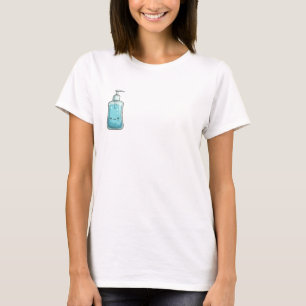 Camiseta Ilustração Azul Feliz da Garrafa