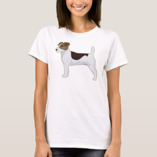 Camiseta Ilustração Básica de Raça Jack Russell Terrier