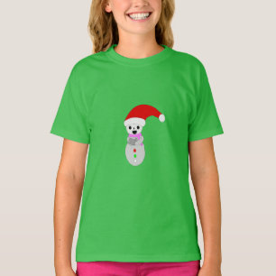 Camiseta Ilustração Bela de Neve de Natal