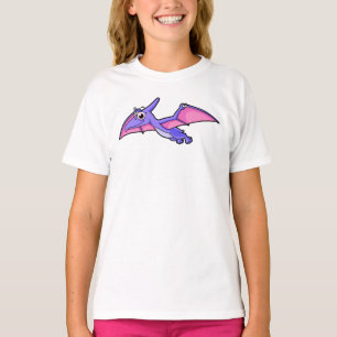 Camiseta Ilustração Bela De Um Pterodactilo Voador.