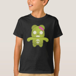 Camiseta Ilustração Bela Zombie Verde Panda