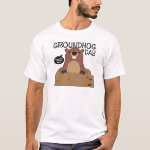 Camiseta Ilustração bonito dos desenhos animados do dia d
