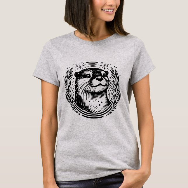 Camiseta Ilustração Botânica da face posterior (Frente)