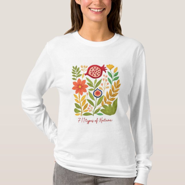 Camiseta Ilustração Botânica Moderna (Frente)