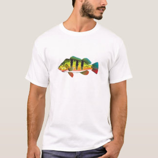 Camiseta Ilustração brilhante baixa dos Gamefish do oceano