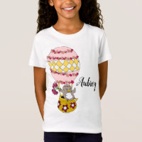 Ilustração Brisante, Rosa Personalizada, Girly Flo