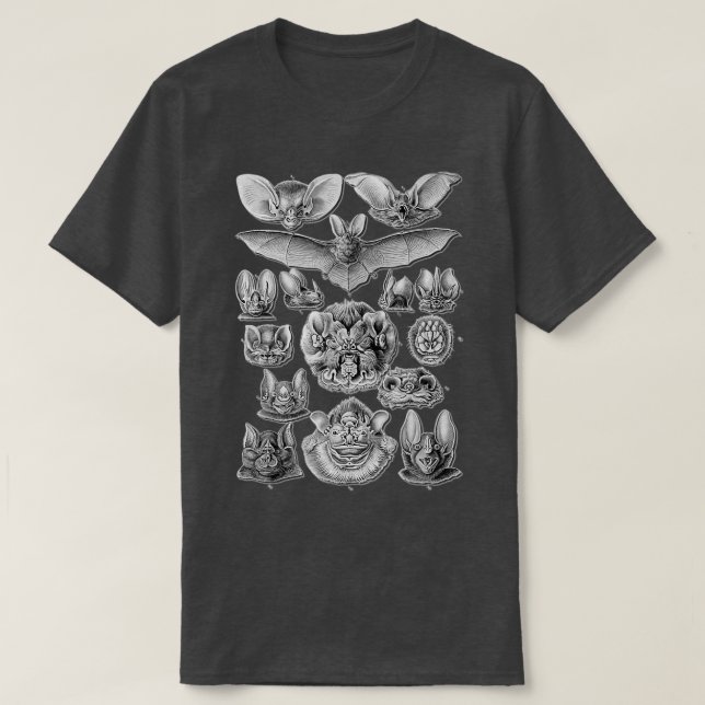 Camiseta Ilustração Científica de Desenho Biológico Arte H (Frente do Design)