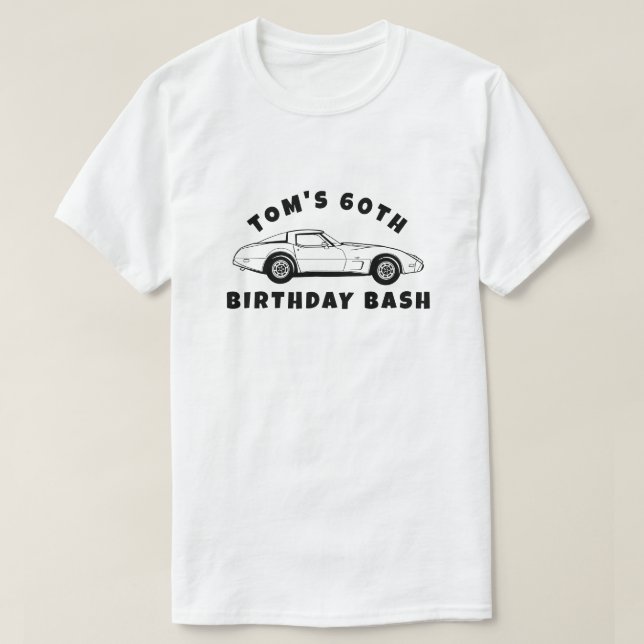 Camiseta Ilustração Classic Car 1979 Chevrolet Corvette (Frente do Design)