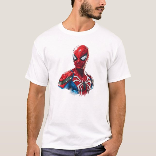 Camiseta Ilustração Clássica de Arte do Homem-Aranha (Frente)