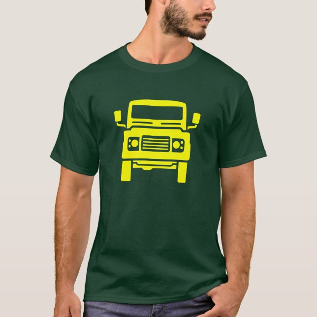 Camiseta Ilustração clássica de Land Rover (Frente)